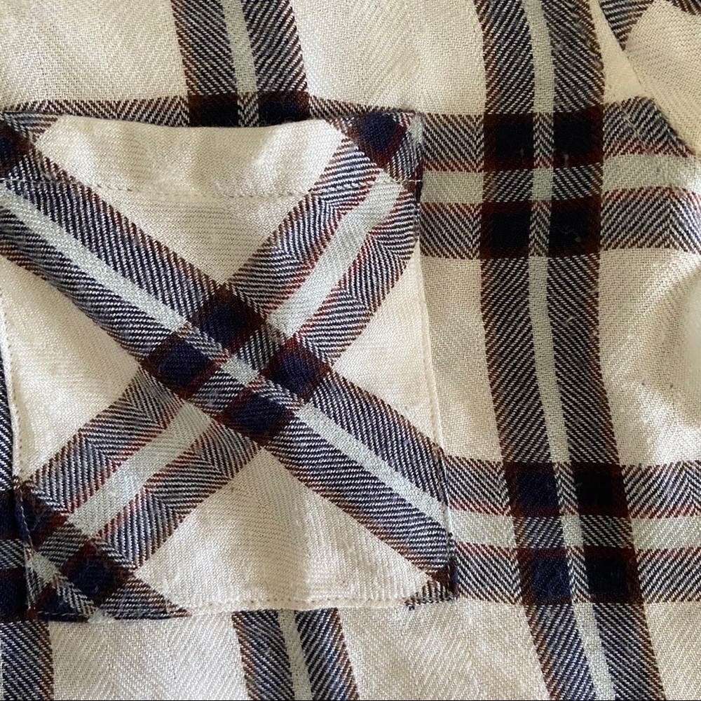 Lightweight And Soft Cropped Rails Flannel - image 4